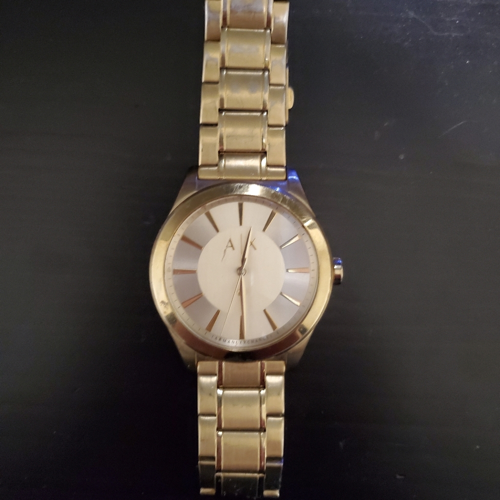 Armani Exchange Mens Gold Watch